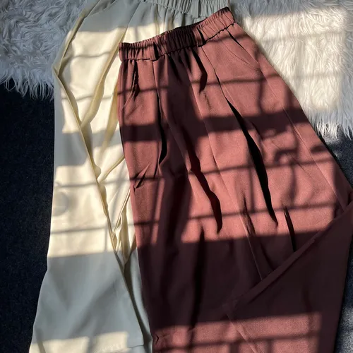 Elastic double pleated formal 🤍
