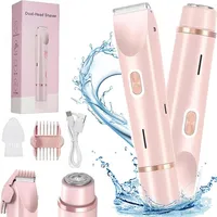 Dual-Head Women's Electric Shaver | 2-in-1 Waterproof & Rechargeable Razor