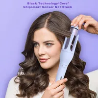 2-in-1 Automatic Hair Curler & Straightener | Digital Display, Auto-Rotation, Fast Heating, Anti-Scald Design